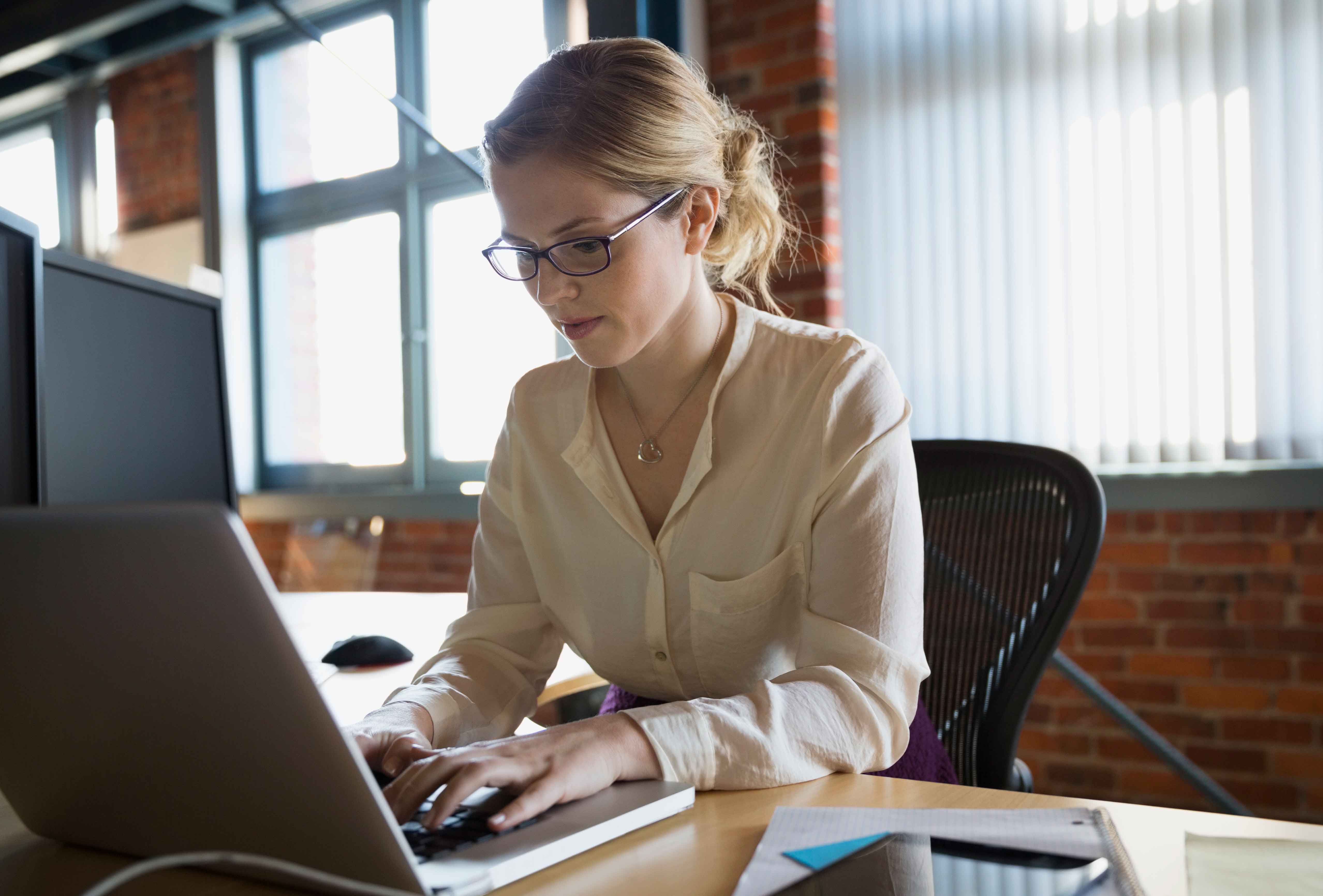 Person working on computer